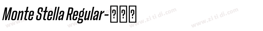 Monte Stella Regular字体转换